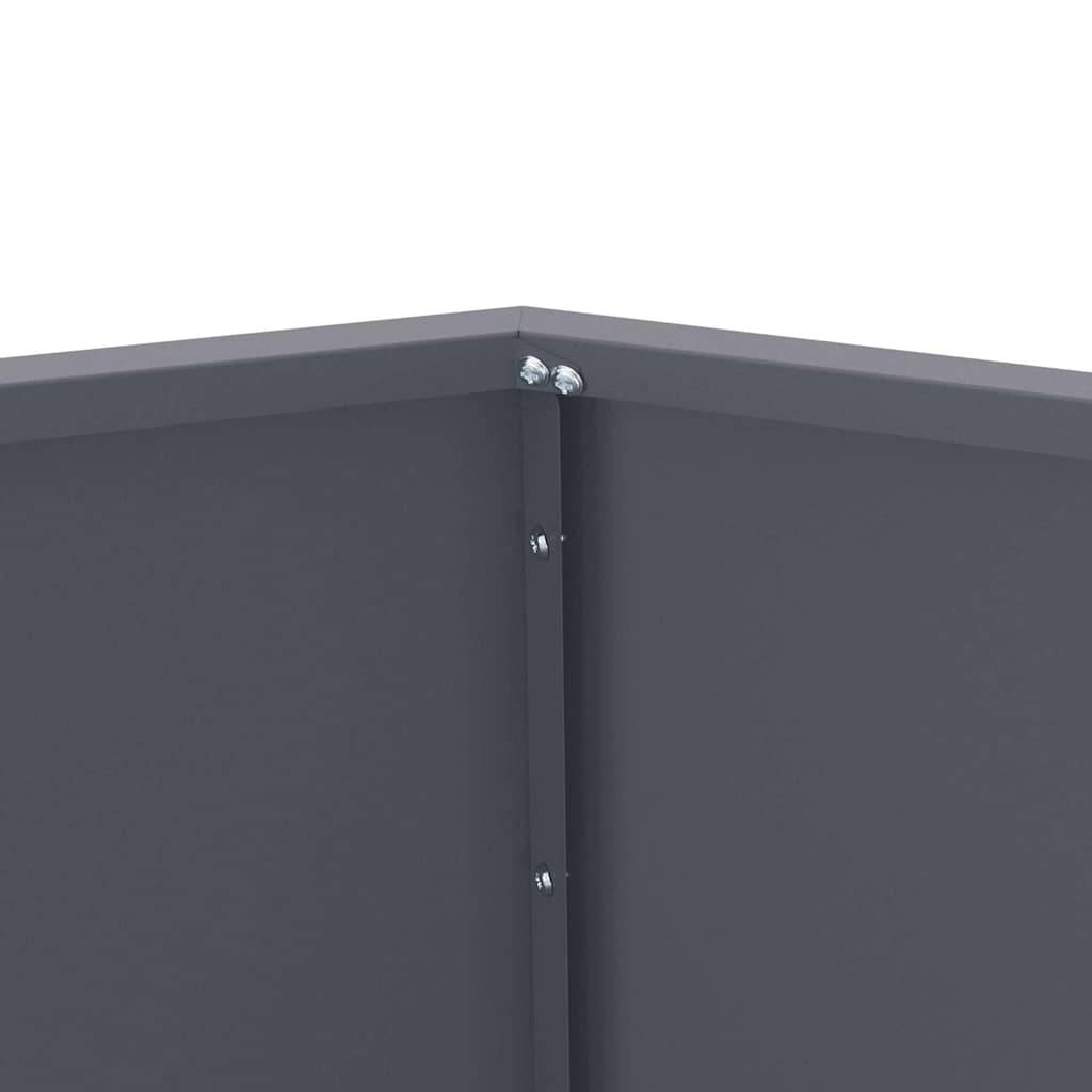 Vidaxl - Jardinière Anthracite 75 x 75 x 60 cm Acier vidaXL 884042 - Image 8