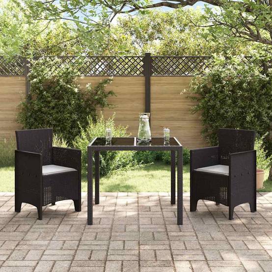 Lot De 2 Chaises De Jardin - Fauteuils De Jardin Marron 53 x 49 x 85 cm PP - Image 3