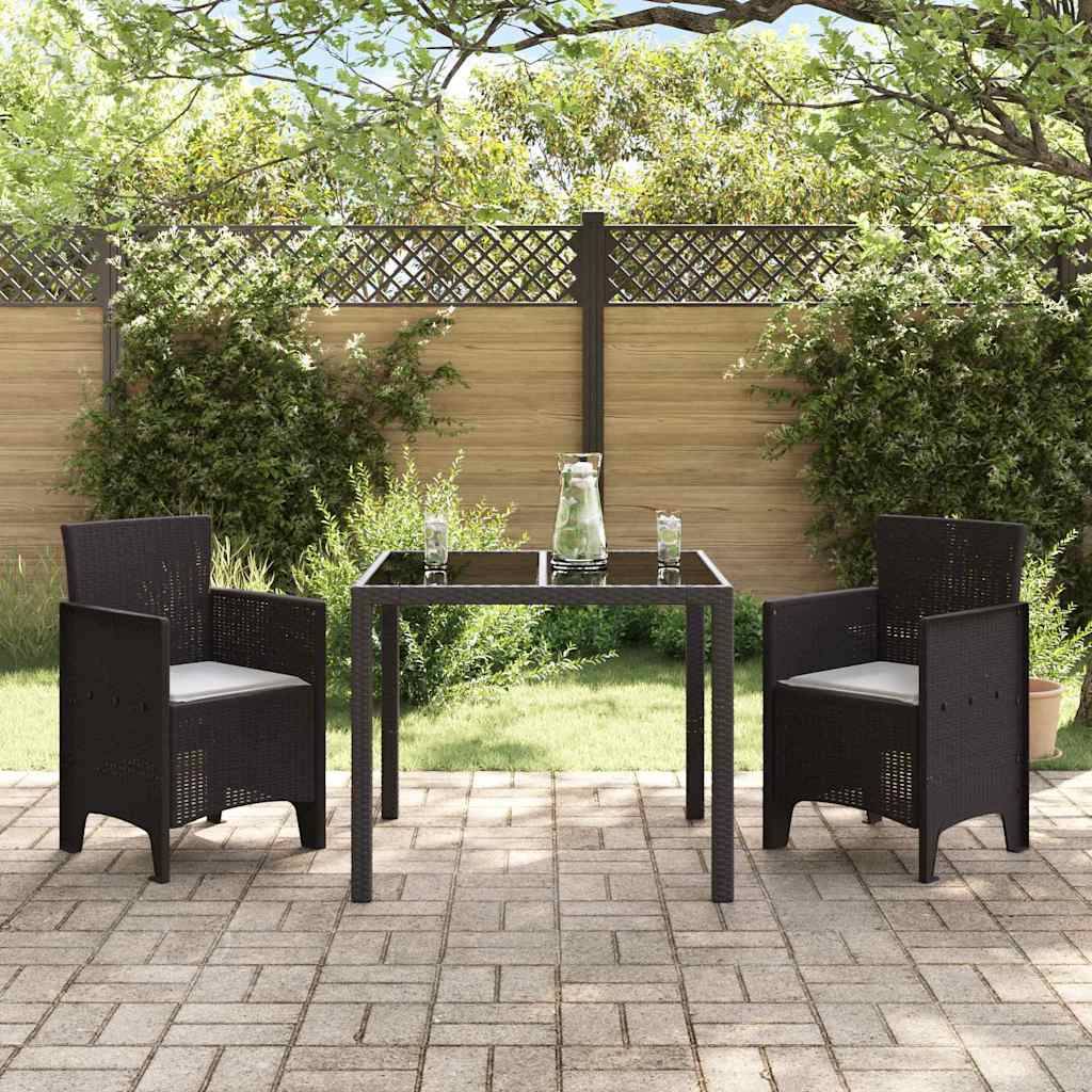 Lot De 2 Chaises De Jardin - Fauteuils De Jardin Marron 53 x 49 x 85 cm PP - Image 3