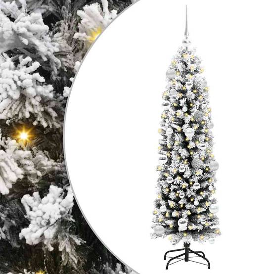 Sapin de Noël | Arbre de Noël artificiel Vert 150 cm PVC et acier et plastique Maison Chic - Image 1