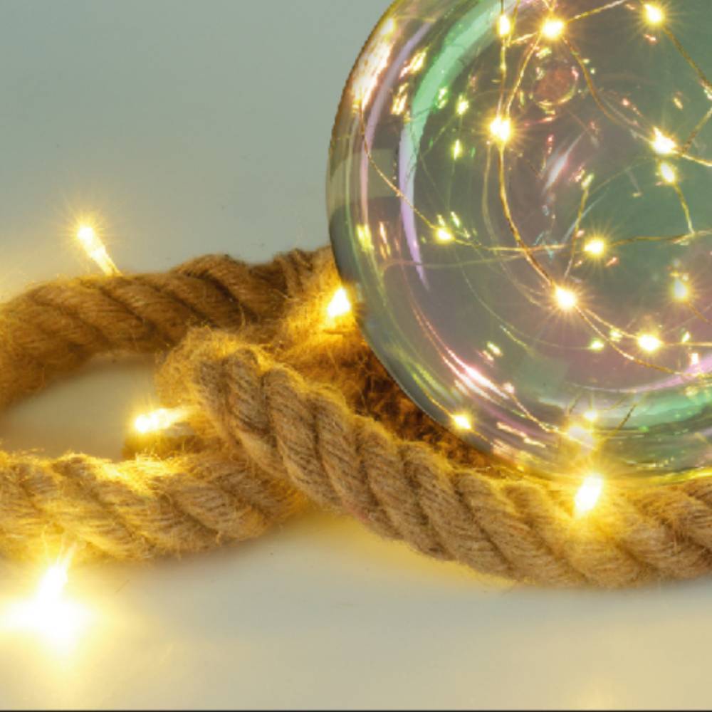 Sans Marque - Boule LED lumineuse suspension corde - Image 6
