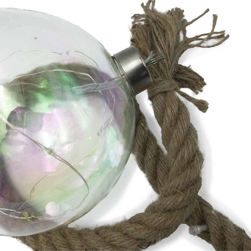 Sans Marque - Boule LED lumineuse suspension corde - Image 3