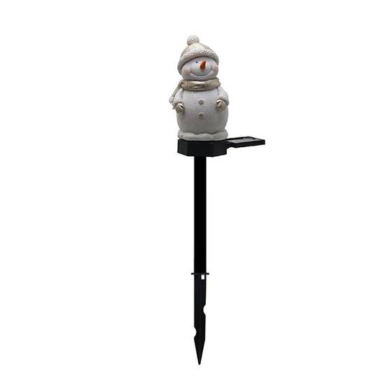 Lampes solaires LED d'extérieur en forme de bonhomme de neige, décorations de jardin, de noël, lumières décoratives de paysage de pelouse de cour - Image 1