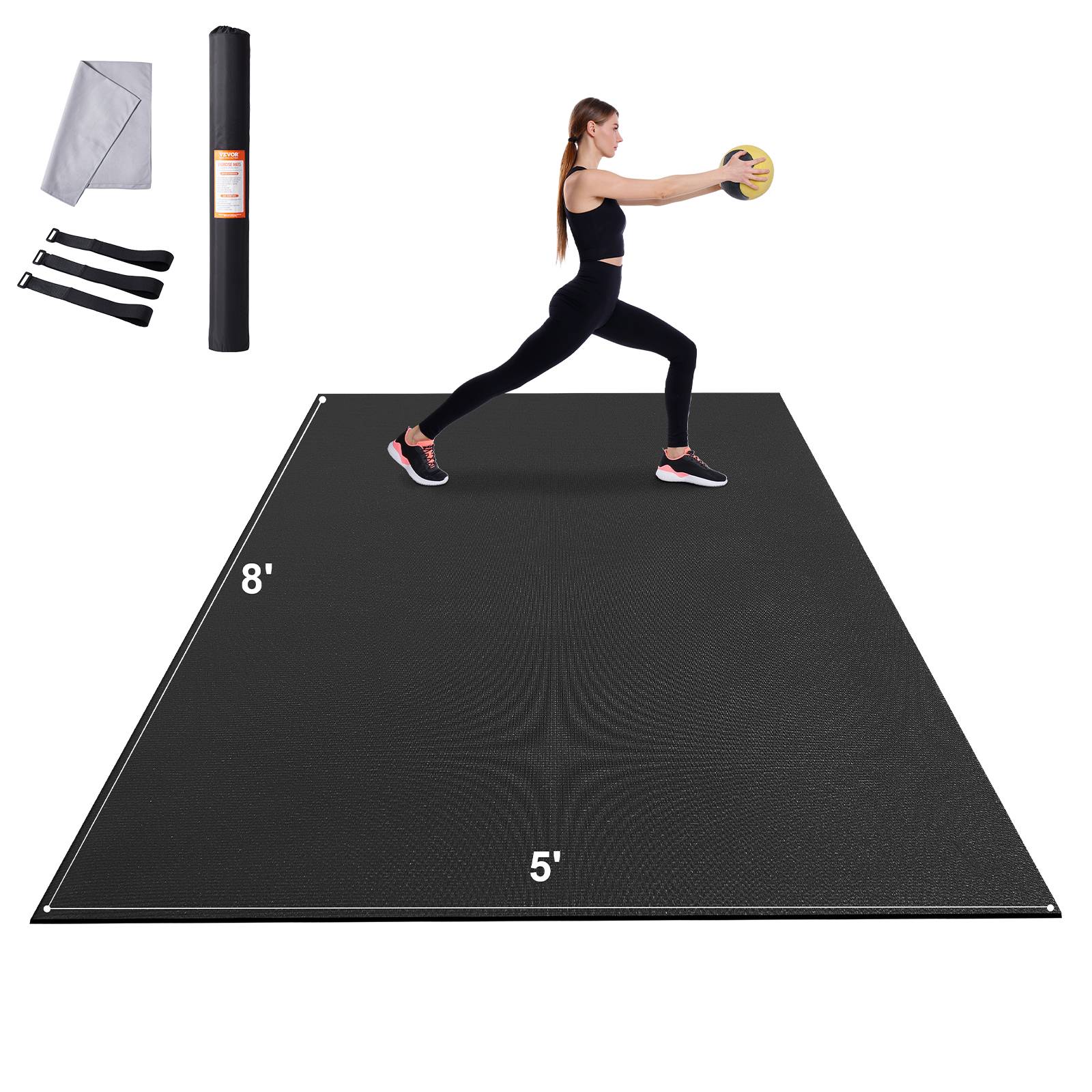 Vevor - VEVOR Tapis de yoga antidérapant tapis d'entraînement 2440 x 1530 mm pilates - Image 1