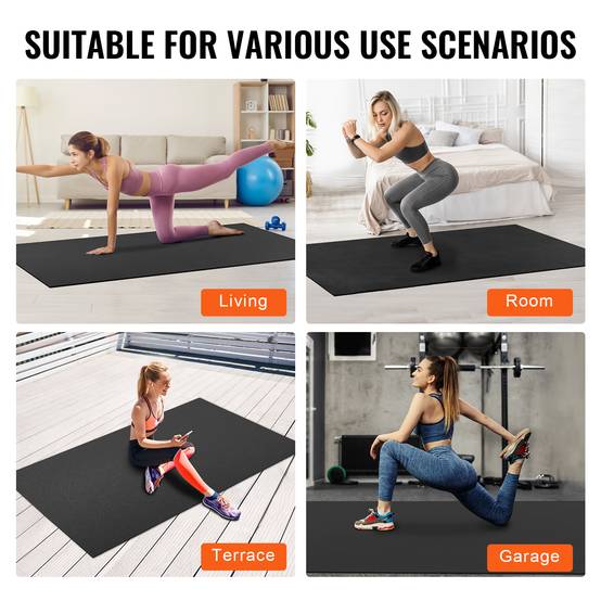 Vevor - VEVOR Tapis de yoga antidérapant tapis d'entraînement 2440 x 1530 mm pilates - Image 6