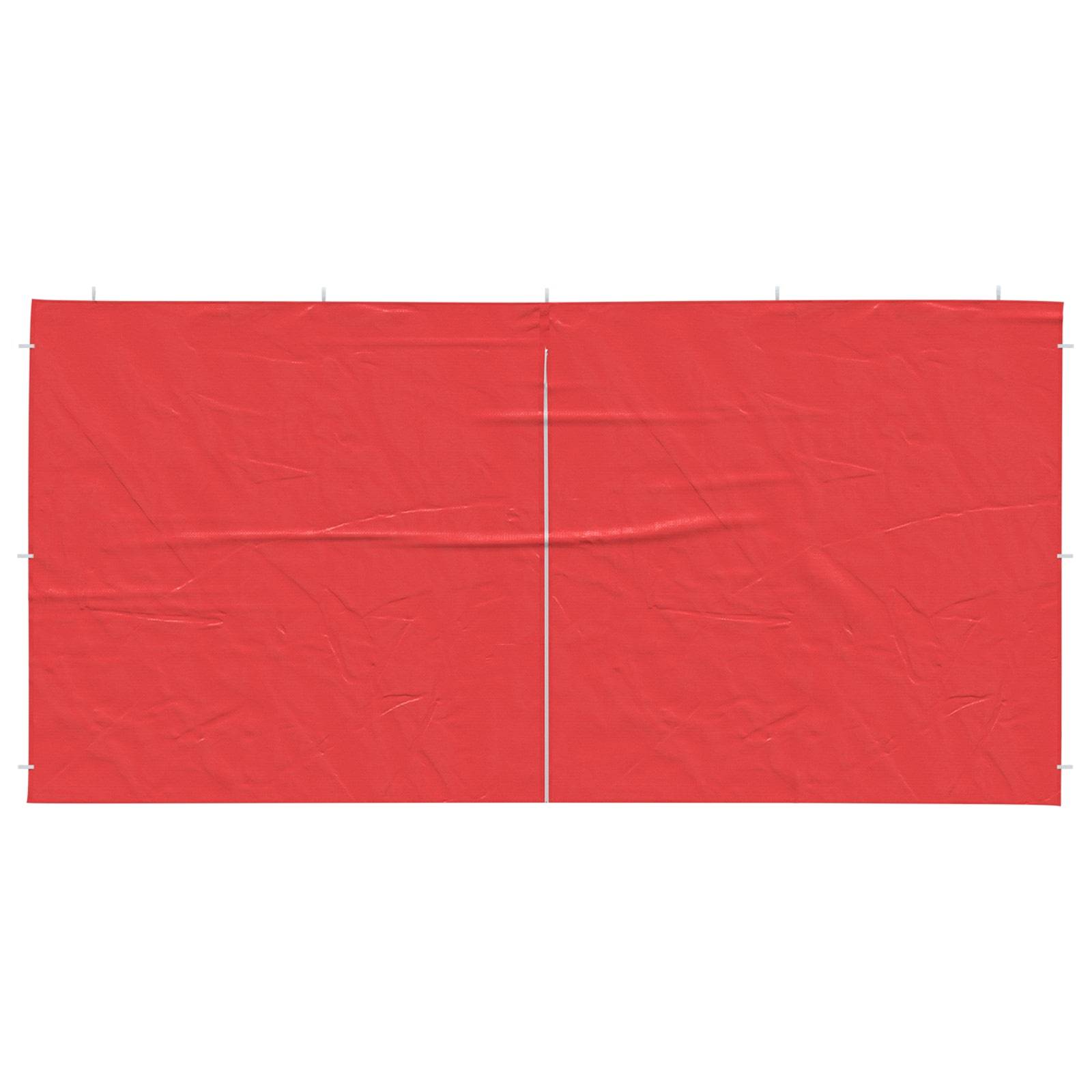 Murs de tente de fête PE et acier rouge 400 x 195 cm - PANGIVO - Image 3
