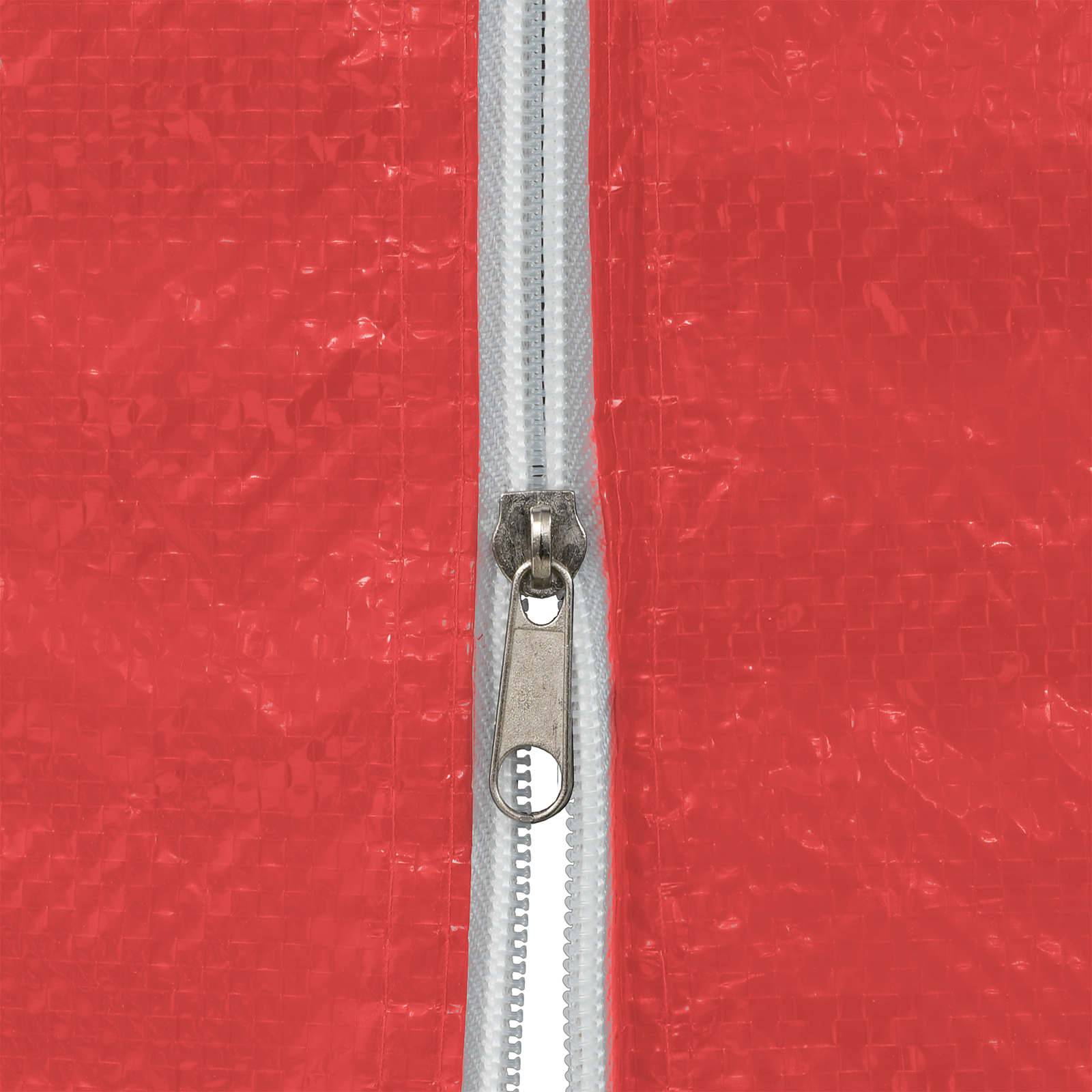 Murs de tente de fête PE et acier rouge 400 x 195 cm - PANGIVO - Image 4