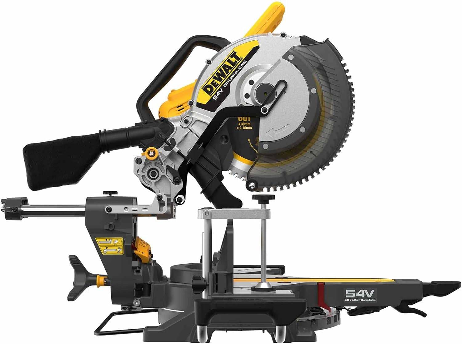 Scie à onglets 305 mm XR 54V Brushless - DEWALT - avec 2 batteries Flexvolt 54V 3.0Ah - chargeur - DCS781X2-QW - Image 4