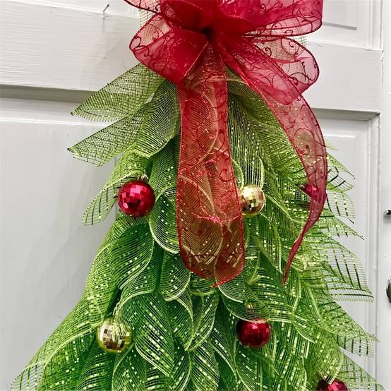 Guirlande de décoration pour sapin de Noël, avec lumières lumineuses Guirlande pour sapin de Noël, pour porte, clôture, décoration de fenêtre - Image 5