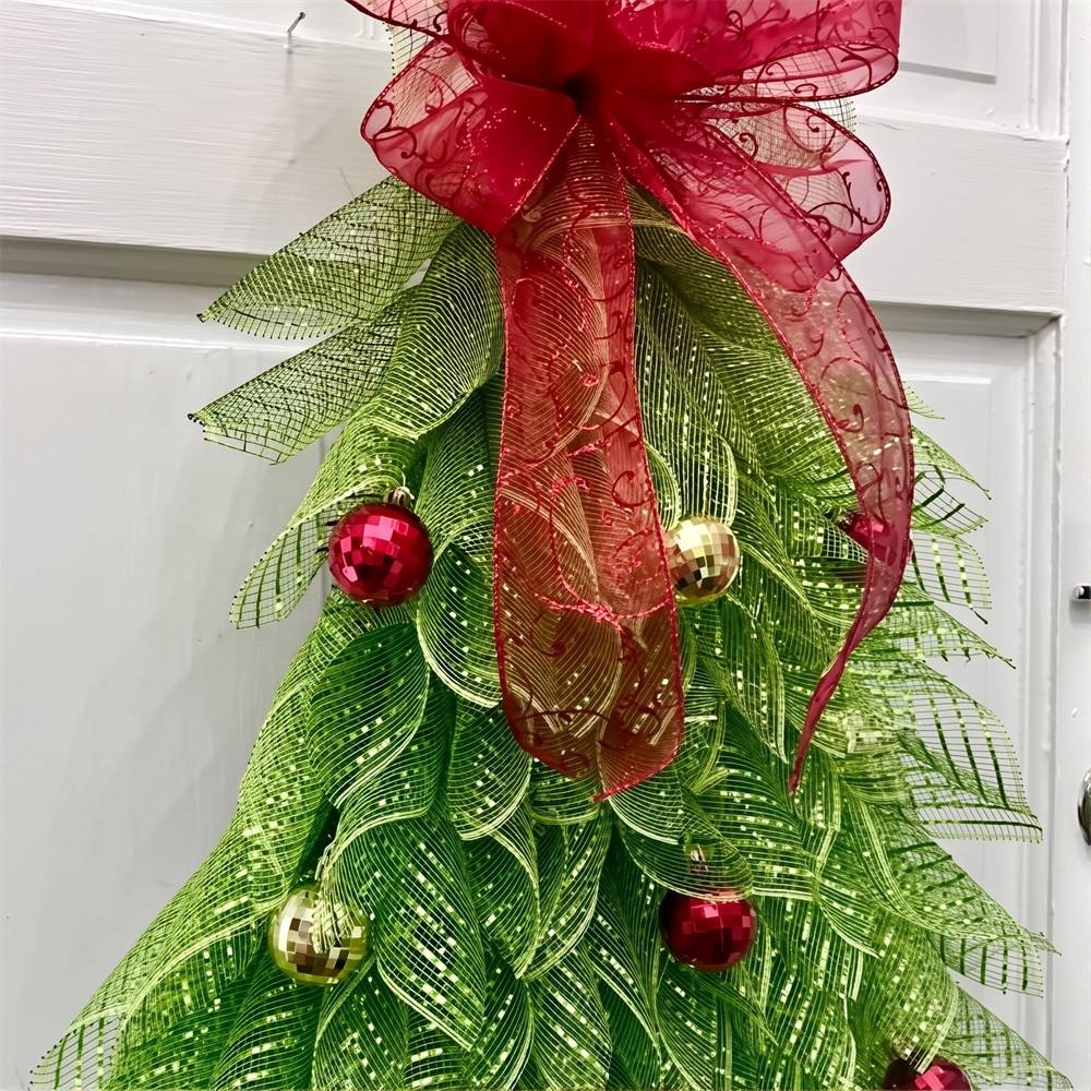 Guirlande de décoration pour sapin de Noël, avec lumières lumineuses Guirlande pour sapin de Noël, pour porte, clôture, décoration de fenêtre - Image 5