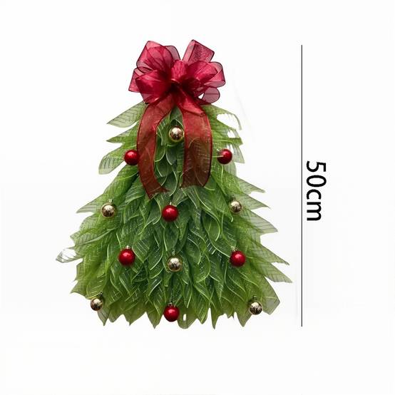 Guirlande de décoration pour sapin de Noël, avec lumières lumineuses Guirlande pour sapin de Noël, pour porte, clôture, décoration de fenêtre - Image 7