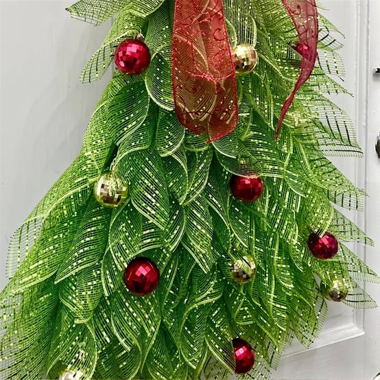 Guirlande de décoration pour sapin de Noël, avec lumières lumineuses Guirlande pour sapin de Noël, pour porte, clôture, décoration de fenêtre - Image 4