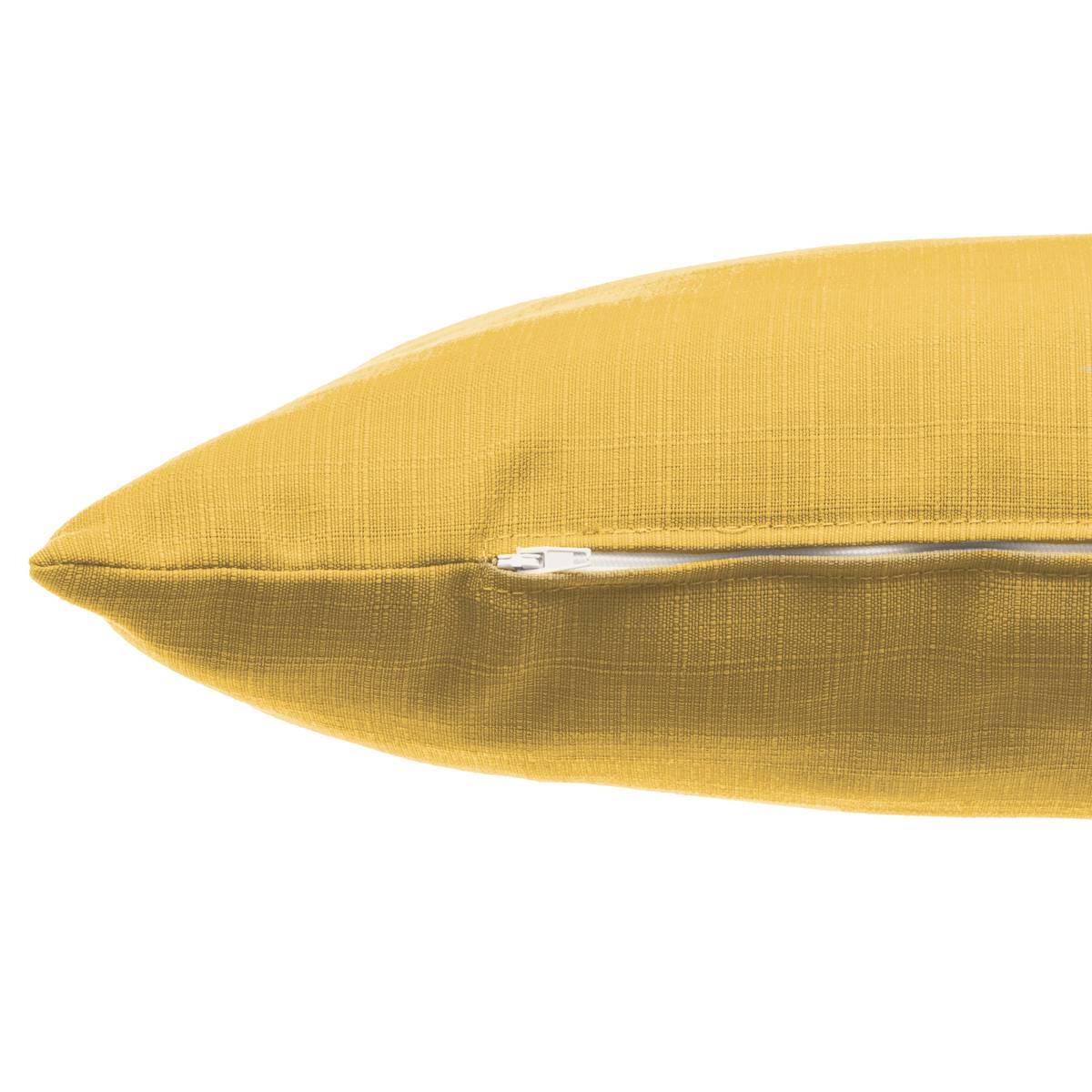 Hesperide - Coussin déco d'extérieur "Korai" jaune moutarde 40x40cm en polyester Hespéride - Image 2