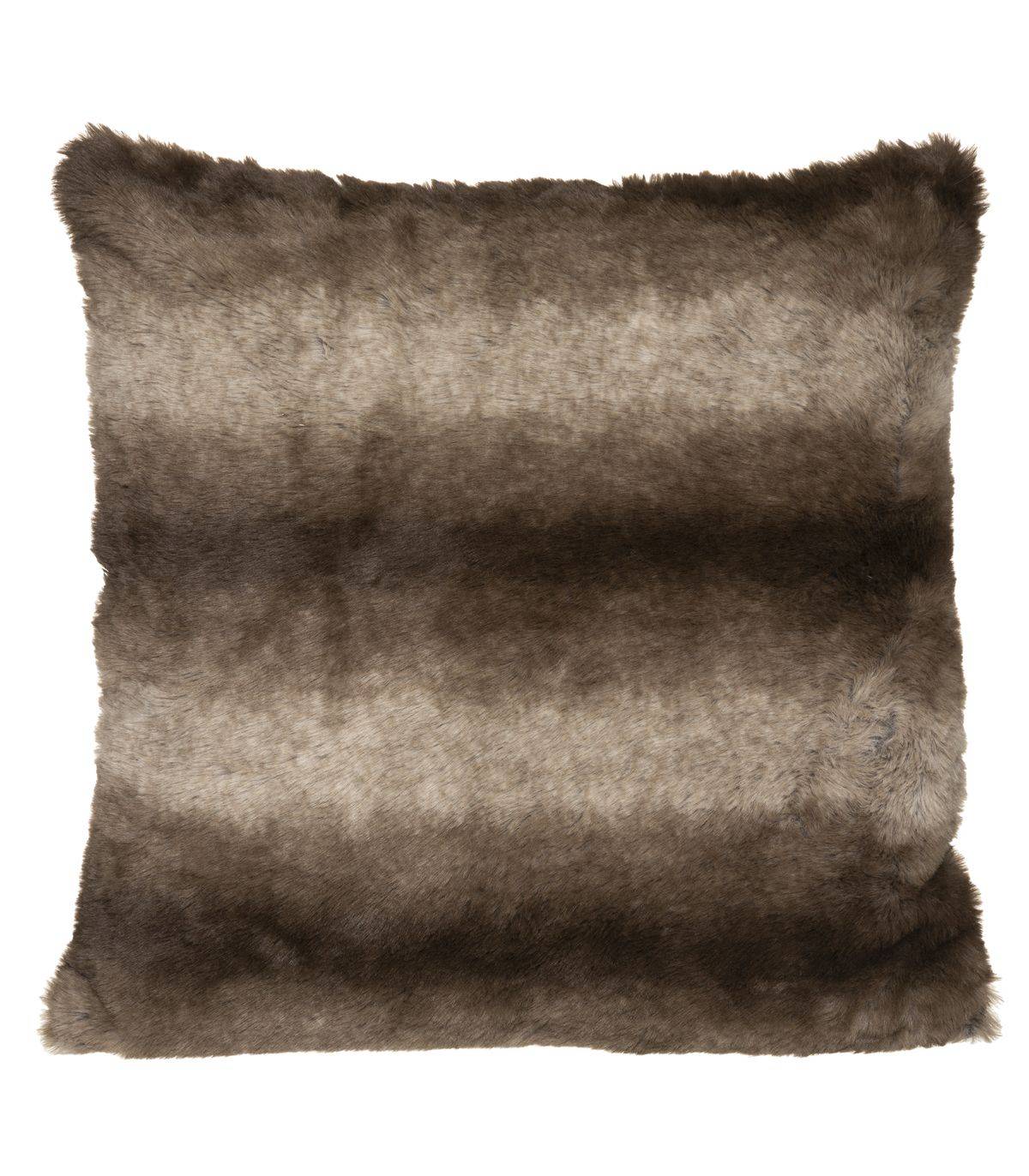 Coussin déhoussable Fourrure Grizzli 45 x 45 cm - Image 1