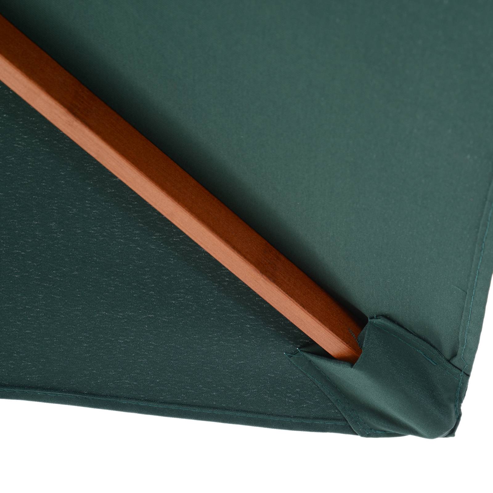 Outsunny - Parasol droit rectangulaire inclinable 2x1,5x2,3m bois polyester haute densité vert foncé - Outsunny - Image 6