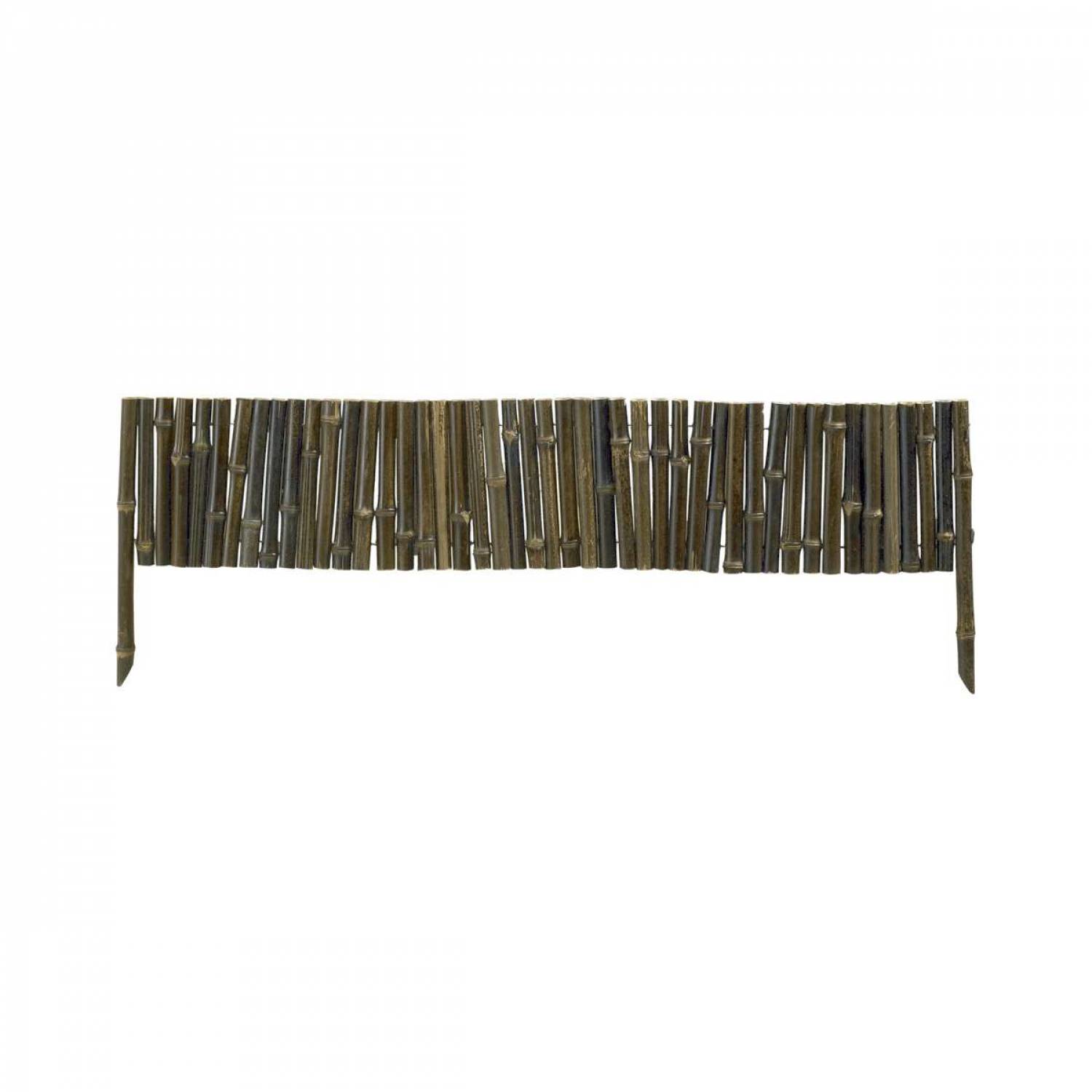Linxor - Bordure à planter, clôture de jardin flexible en bambou - 100 x 20 cm - Bois foncé - Linxor - Image 2