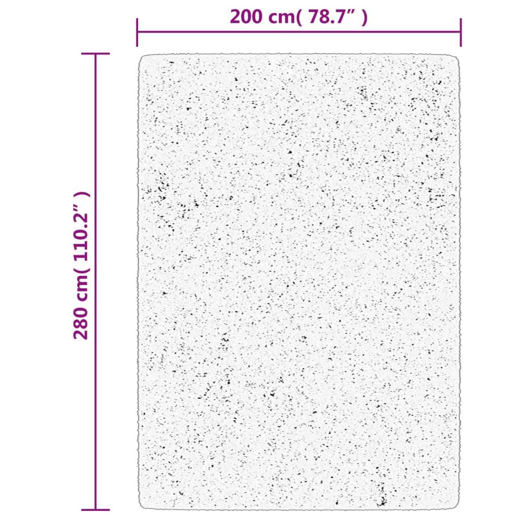 Tapis de Salonà Poils Courts Polyester Lavable Antidérapant Anthracite 200x280 cm – ComfortXL Outdoor Living - Image 10