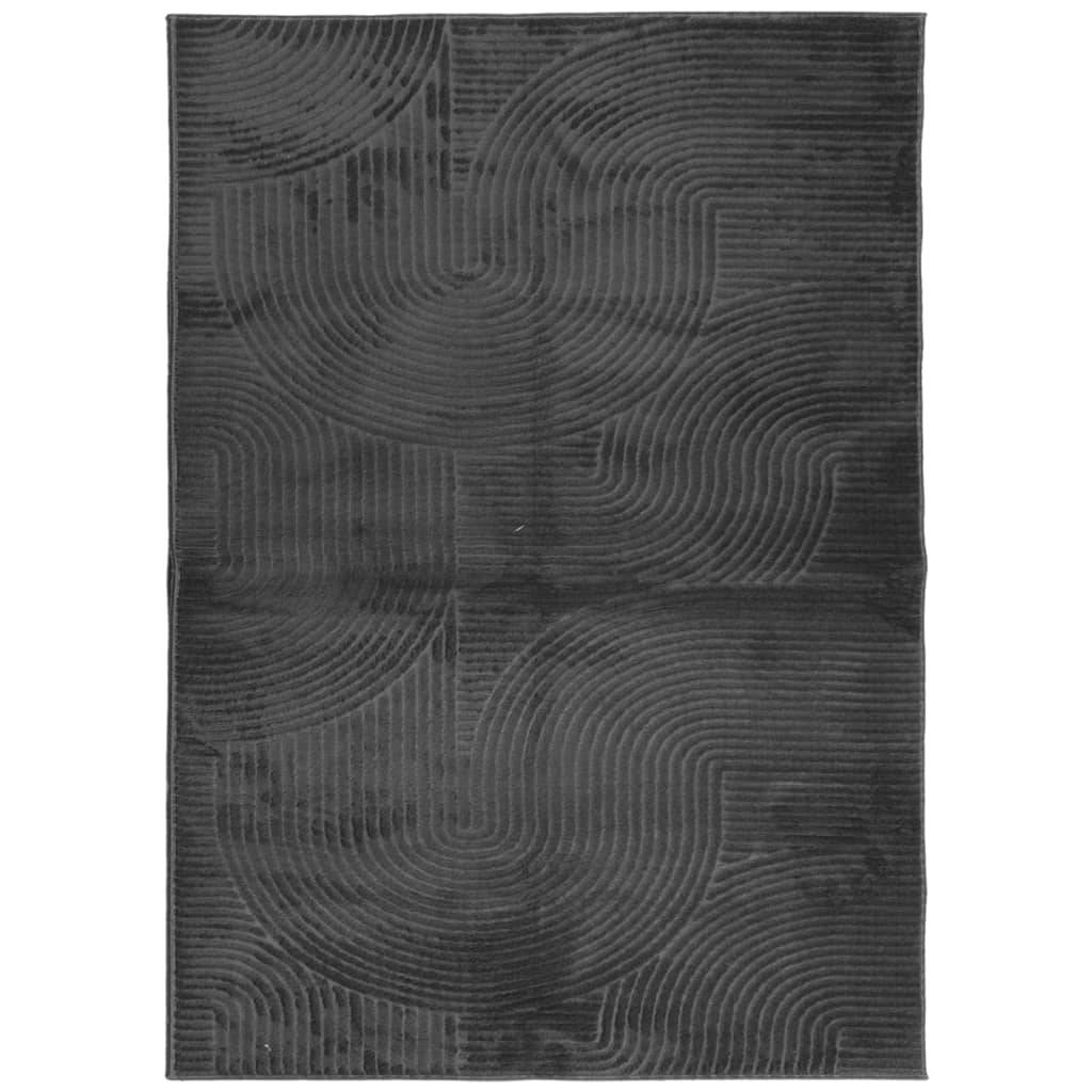 Tapis de Salonà Poils Courts Polyester Lavable Antidérapant Anthracite 200x280 cm – ComfortXL Outdoor Living - Image 2