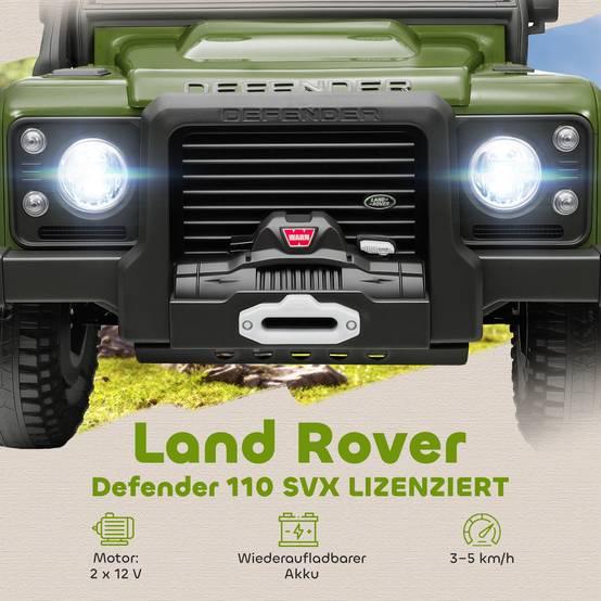 Voiture électrique pour enfants, fonctionne sur batterie 12 V, télécommande, fonction musicale, klaxon, lumières LED, verte - Image 6
