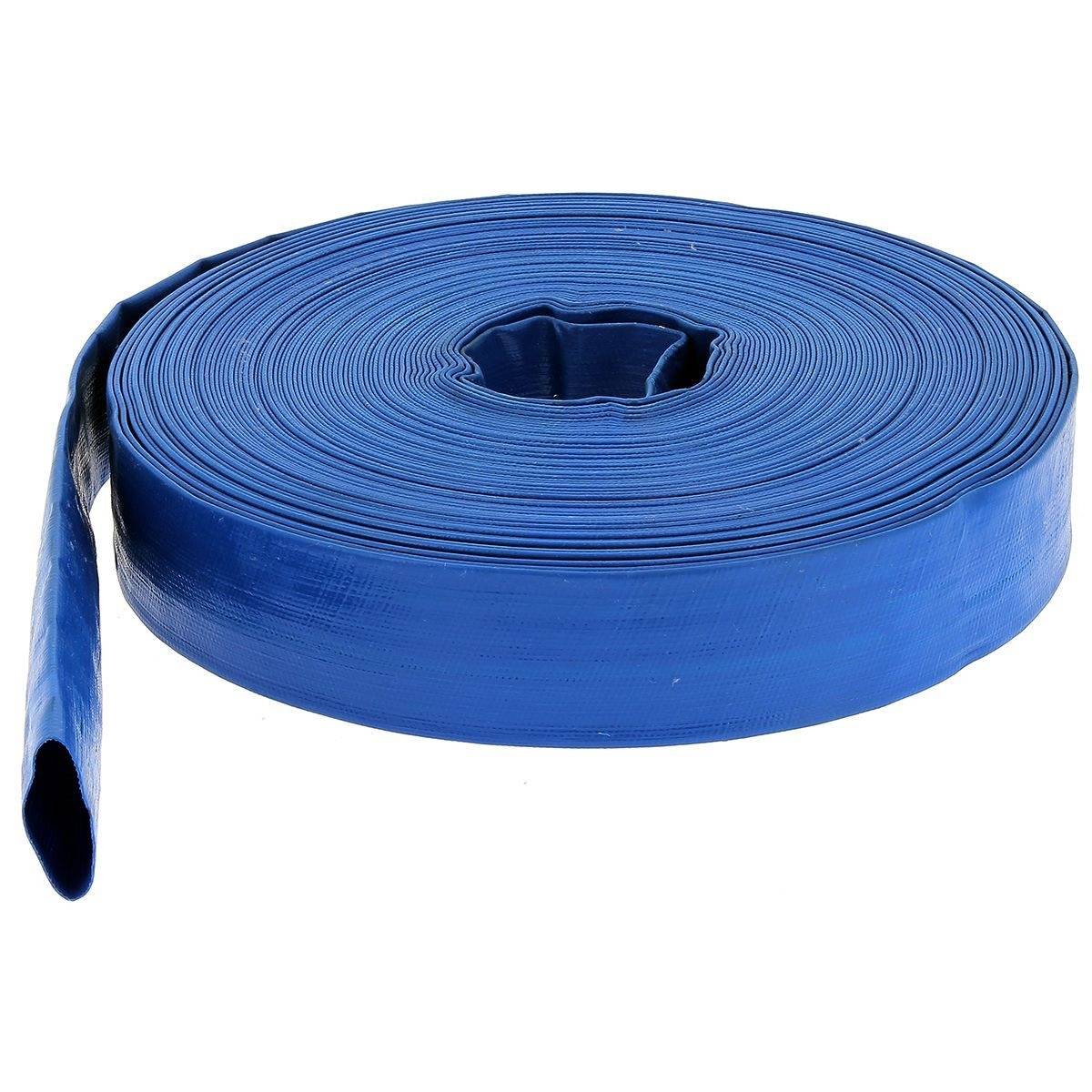 Huggy Tuyaux - Tuyau de refoulement plat Ø 25 mm (1'') bleu - Longueur 100 mètres - HUGGY TUYAUX - Image 1
