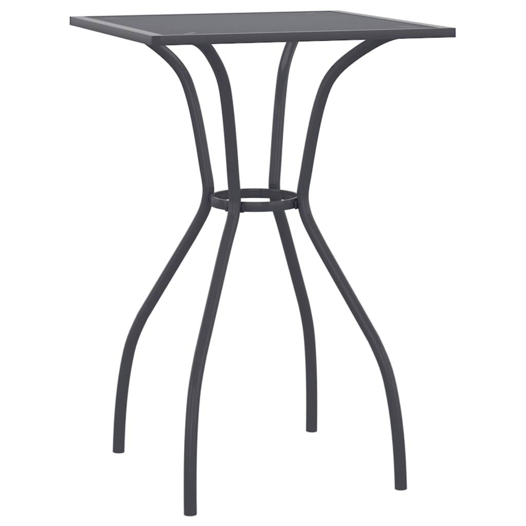 Table bois composite  Ikast Anthracite  50 X 50 X 72 cm  - P87209A - Image 2