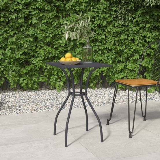 Table bois composite Ikast Anthracite 50 X 50 X 72 cm - P87209A - Image 1