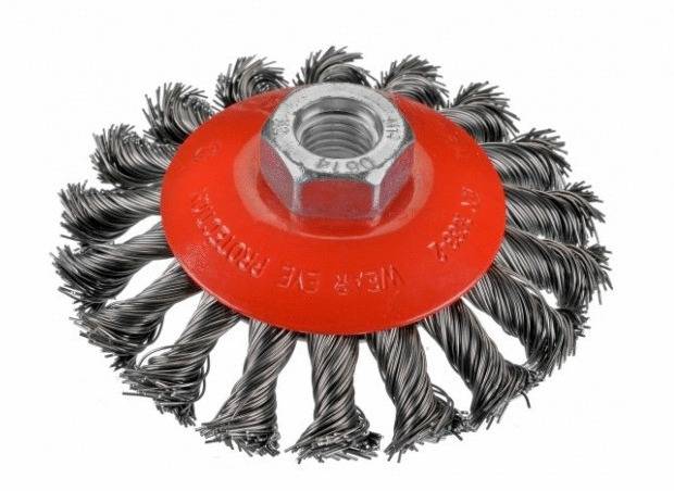 Brosse conique fil acier tressé KBZ 100mm M14 - OSBORN - 2008622151