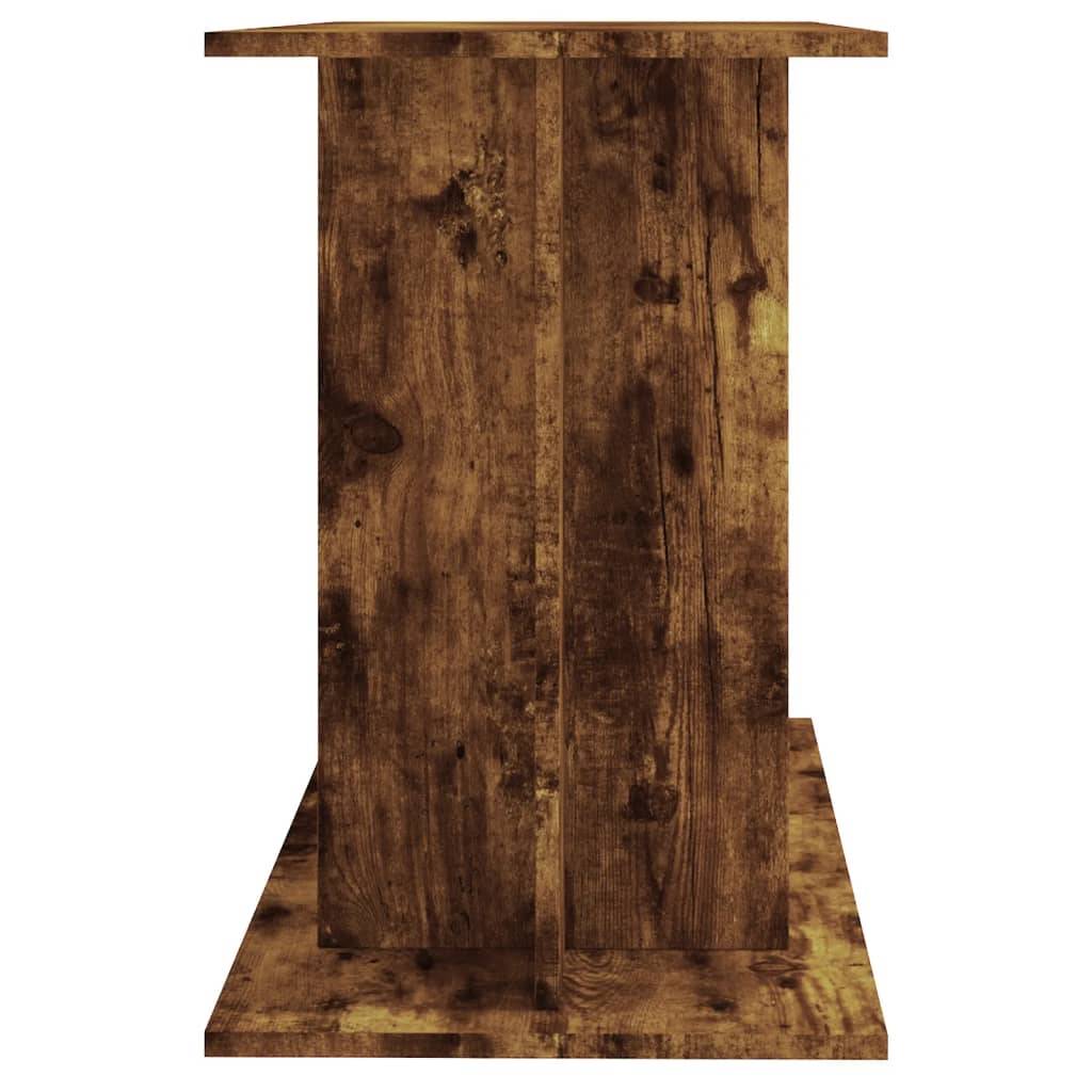 Meuble pour Aquarium Bois d'Ingénierie pour Salon avec Rangement 100x40x60 cm Chêne Fumé - ComfortXL Outdoor Living - Image 5