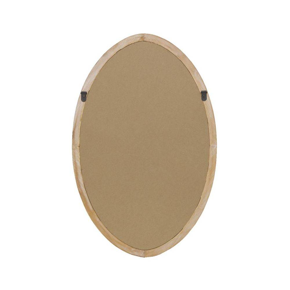 Aubry Gaspard - Miroir ovale en bois naturel - Image 4