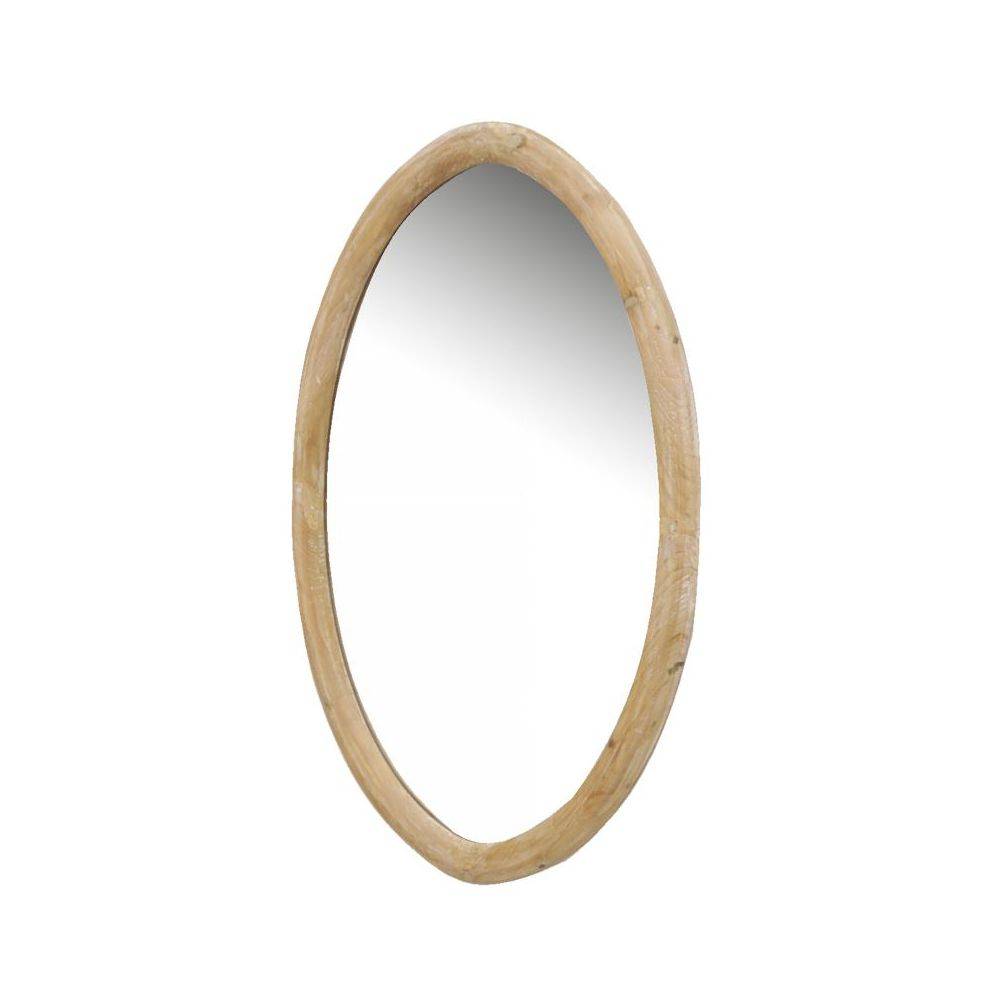 Aubry Gaspard - Miroir ovale en bois naturel - Image 2