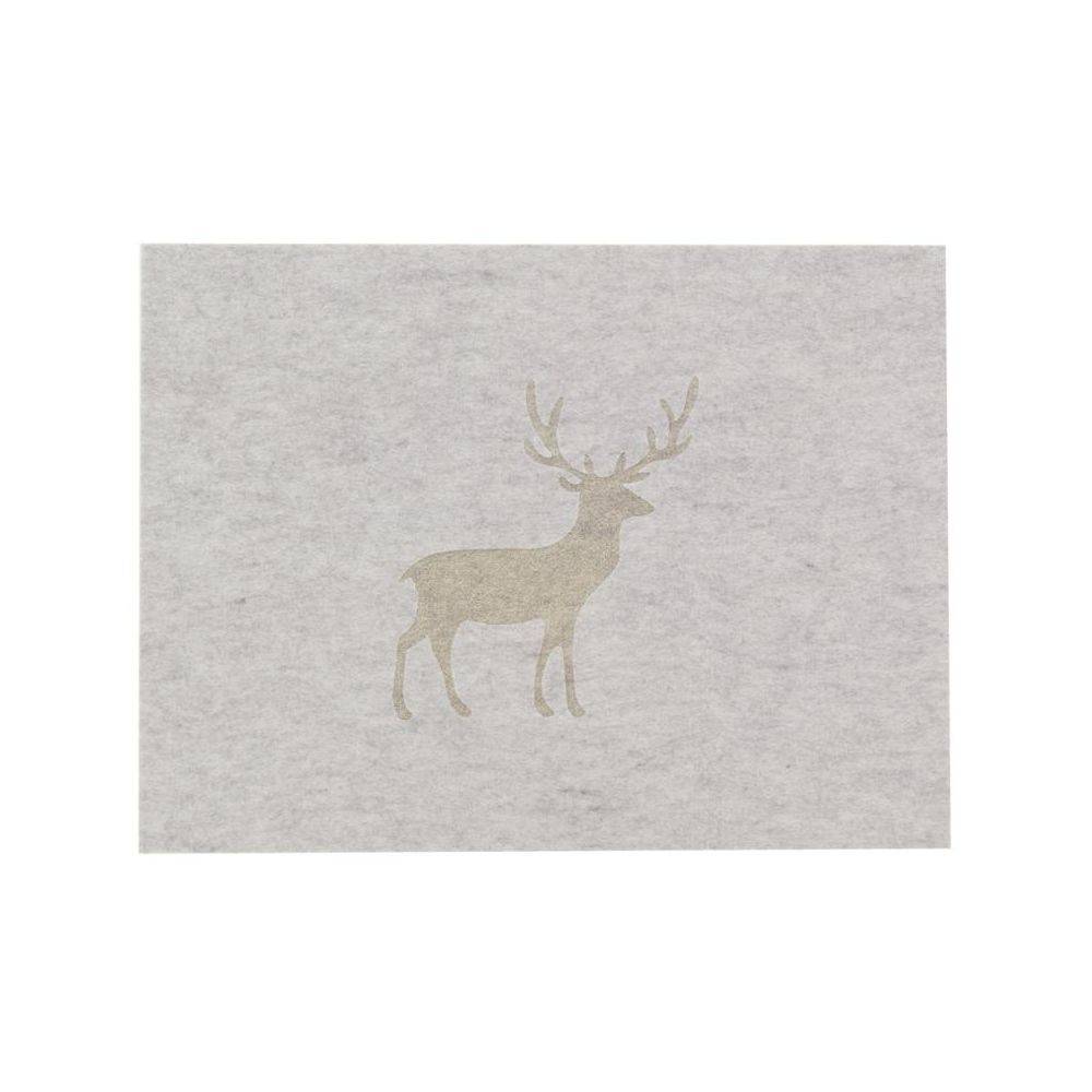 Aubry Gaspard - Sets de table en feutrine Cerf (lot de 6) - Image 4
