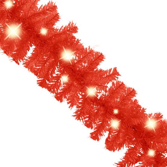 Guirlande de Noël Lumineuse PVC Décoration Fêtes 75 LED Rouge 5 m – ComfortXL Outdoor Living - Image 3