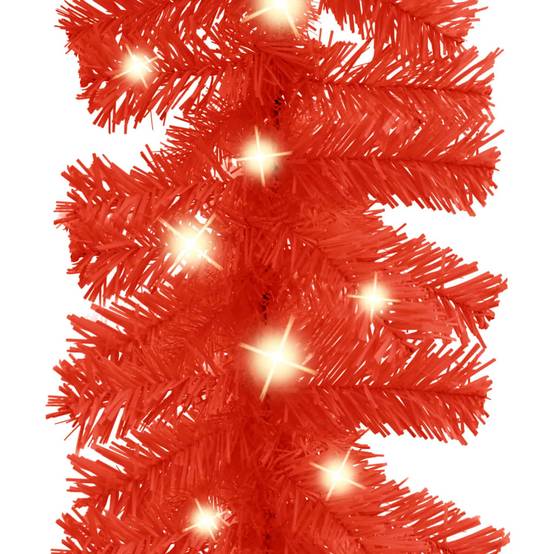 Guirlande de Noël Lumineuse PVC Décoration Fêtes 75 LED Rouge 5 m – ComfortXL Outdoor Living - Image 4