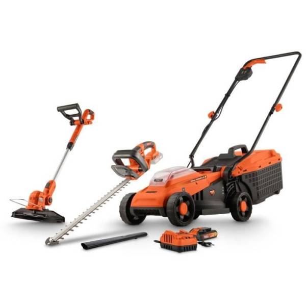 Tondeuse a gazon, coupe bordure et taille haie - DUAL POWER - POWDPGBOX25 - 20V - Largeur de coupe de 330 mm - Image 1