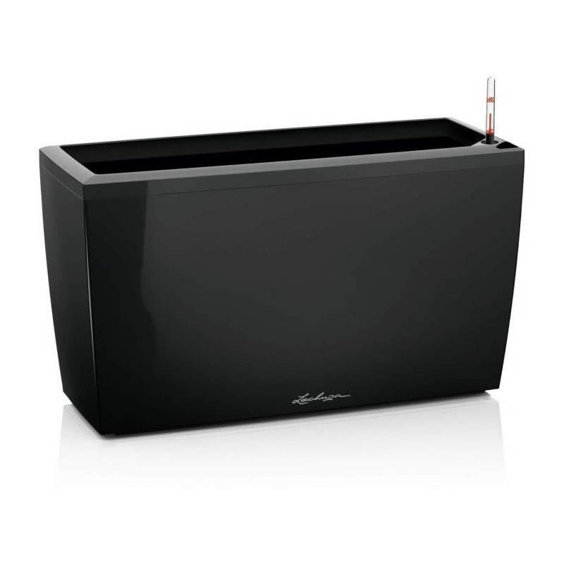 Lechuza - Pot De Fleur Lechuza Cararo Premium - Kit Complet, Noir Brillant - Image 1