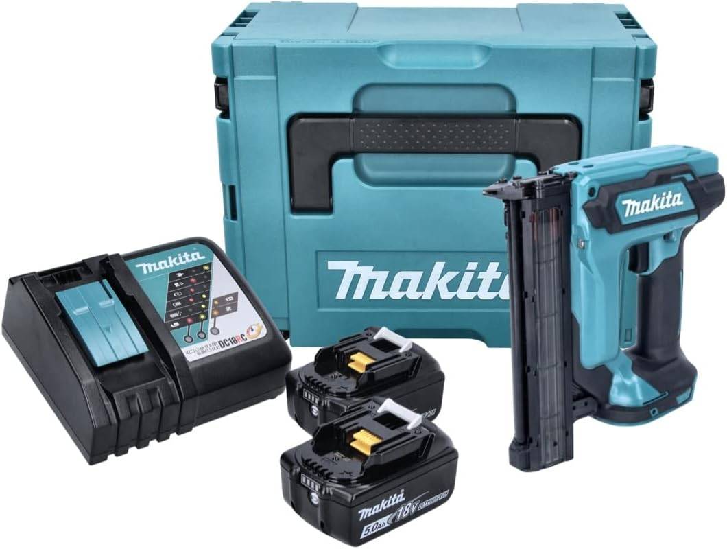 Cloueur LXT - MAKITA - avec 2 batteries 18V 5.0Ah - chargeur - MakPac - DFN350RTJ - Image 1