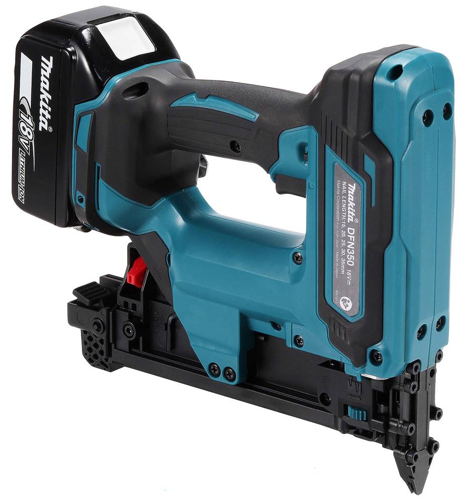 Cloueur LXT - MAKITA - avec 2 batteries 18V 5.0Ah - chargeur - MakPac - DFN350RTJ - Image 2