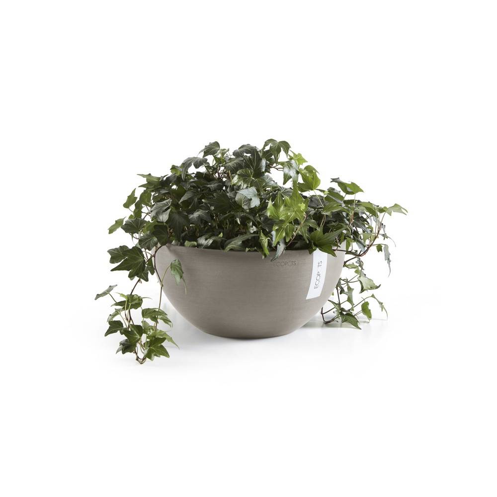 Ecopots - Pot Rond Brussels 35 Taupe - Ø 35 x H. 16,5 cm - 11,5 L ECOPOTS - Image 3
