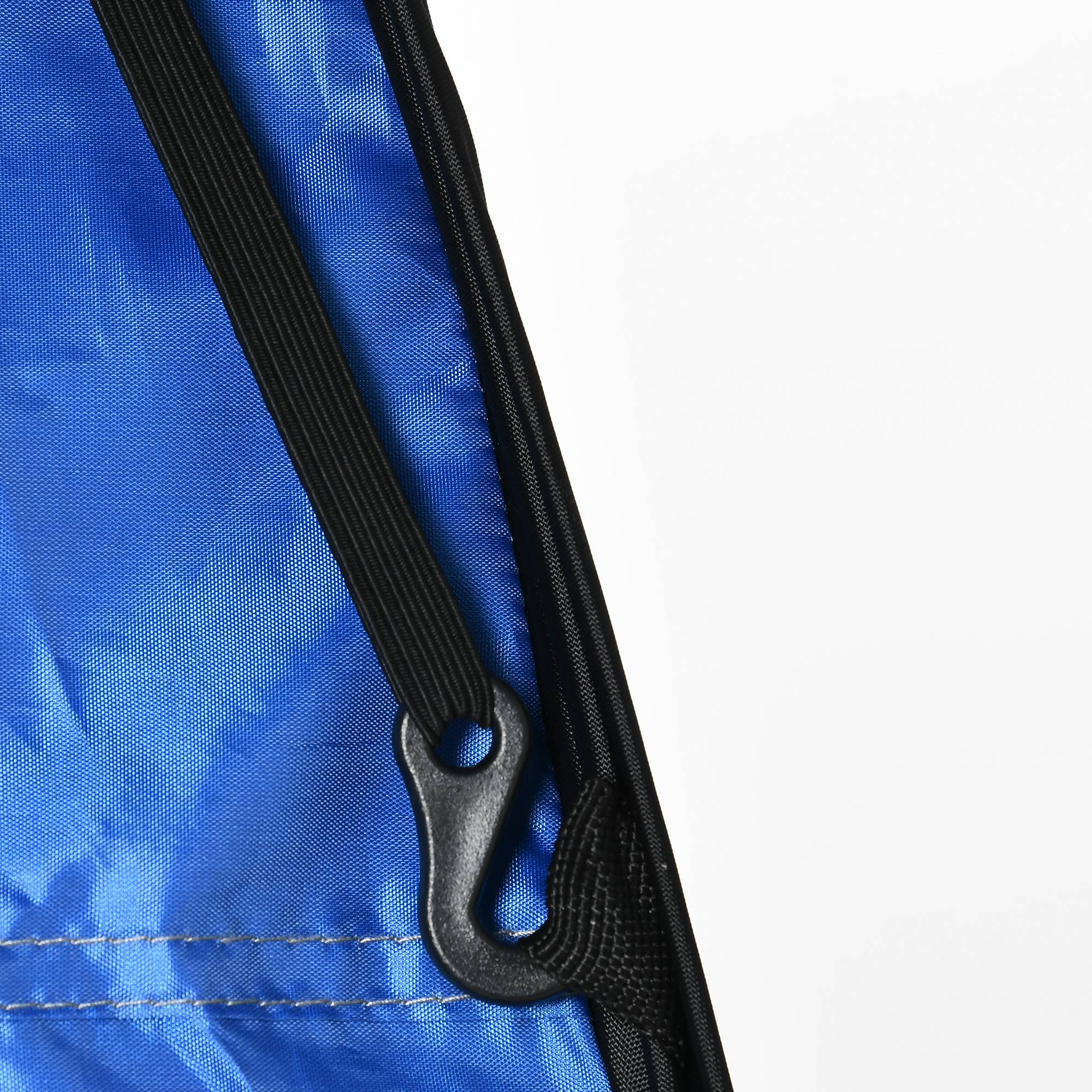 Tente De Douche Pop-up Outsunny – 120x120x190 Cm – Imperméable, Cabine De Vestiaire, Poche Intérieure – Bleu Ciel, Transport Facile