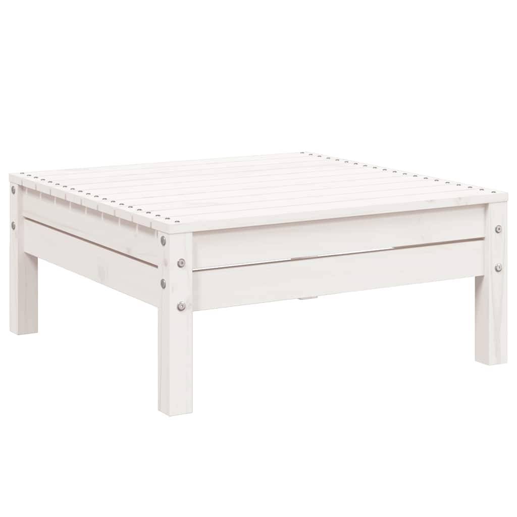 ComfortXL - Canapé Extérieur 3 Places Bois Pin Massif Blanc avec Repose-Pieds Palette Design pour Terrasse Style Bord de Mer – ComfortXL Outdoor Living - Image 9