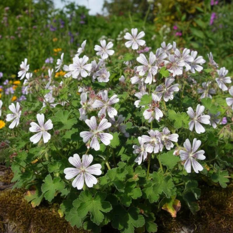Géranium vivace renardii à fleurs Bleue/ - feuillage Persistant - Godet