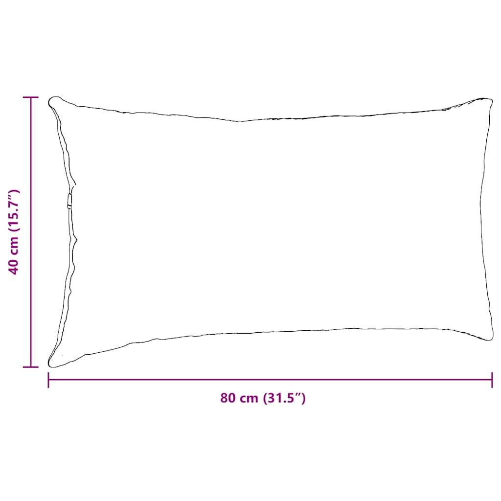 Lot de 2 Coussins Canapé Velours Côtelé Décoration Intérieur Déhoussables Bordeaux 80x40 cm – ComfortXL Outdoor Living - Image 9