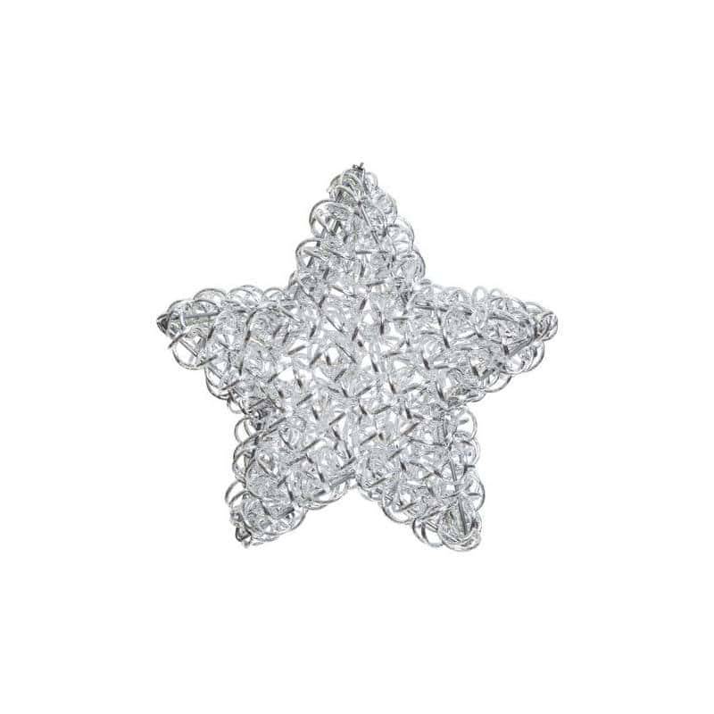 Lotti - étoile lumineuse à LED 3D Aluminium Argenté Gliter Ø40cm 60 leds blanc chaud Lotti - Image 3