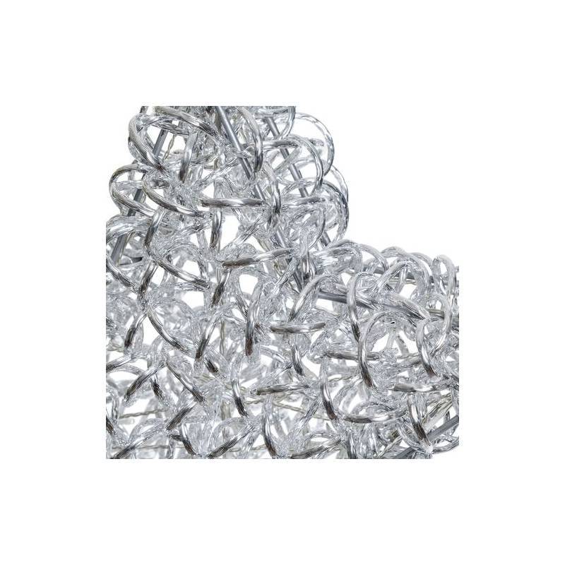 Lotti - étoile lumineuse à LED 3D Aluminium Argenté Gliter Ø40cm 60 leds blanc chaud Lotti - Image 4