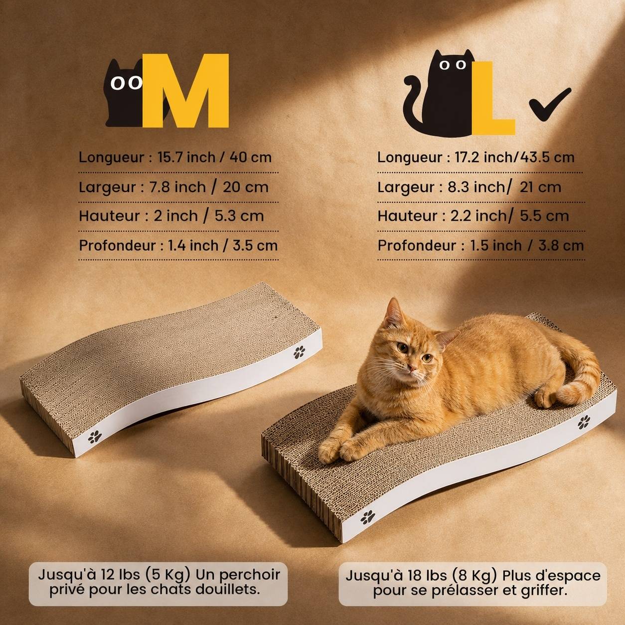 Grattoir pour Chat Carton Double Face Texturé Durable Économique - Image 4