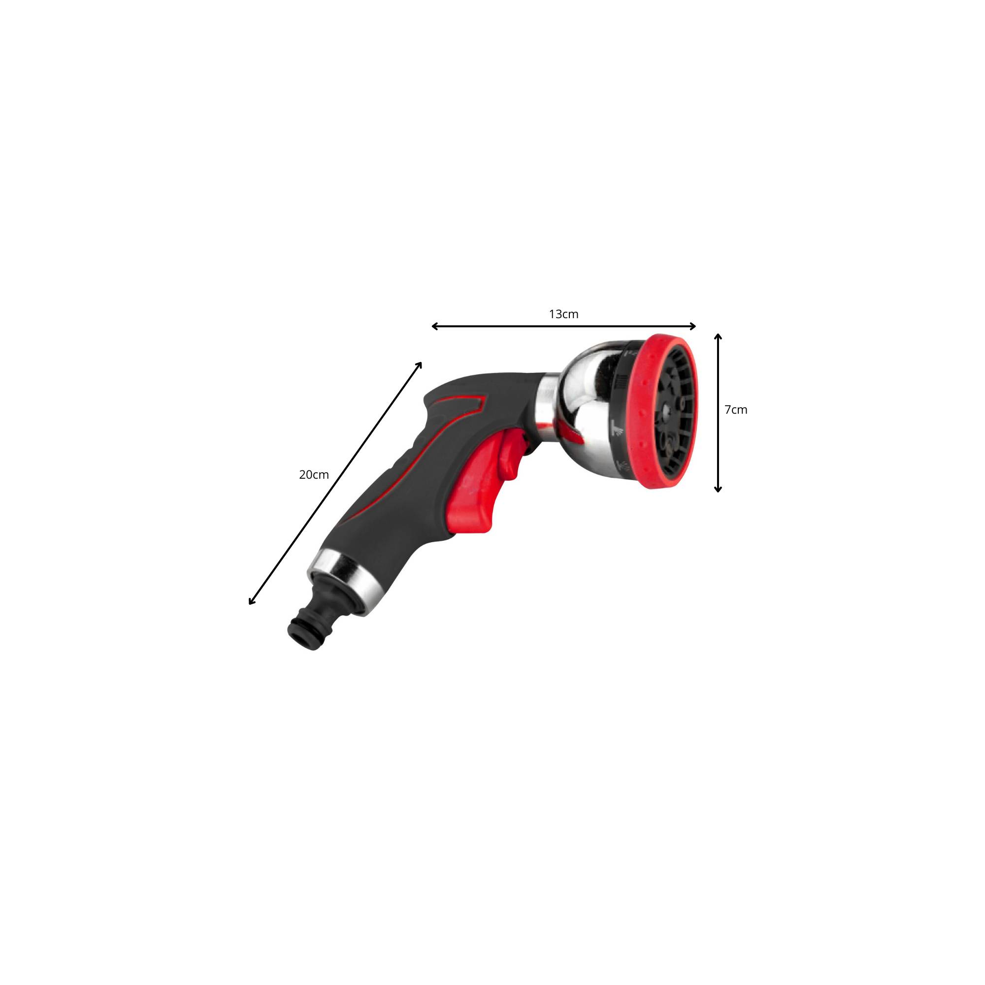 Pistolet d'arrosage et nettoyage - Suan - 10 jets - Dimensions : 20 x 13 x 7 cm - Image 2