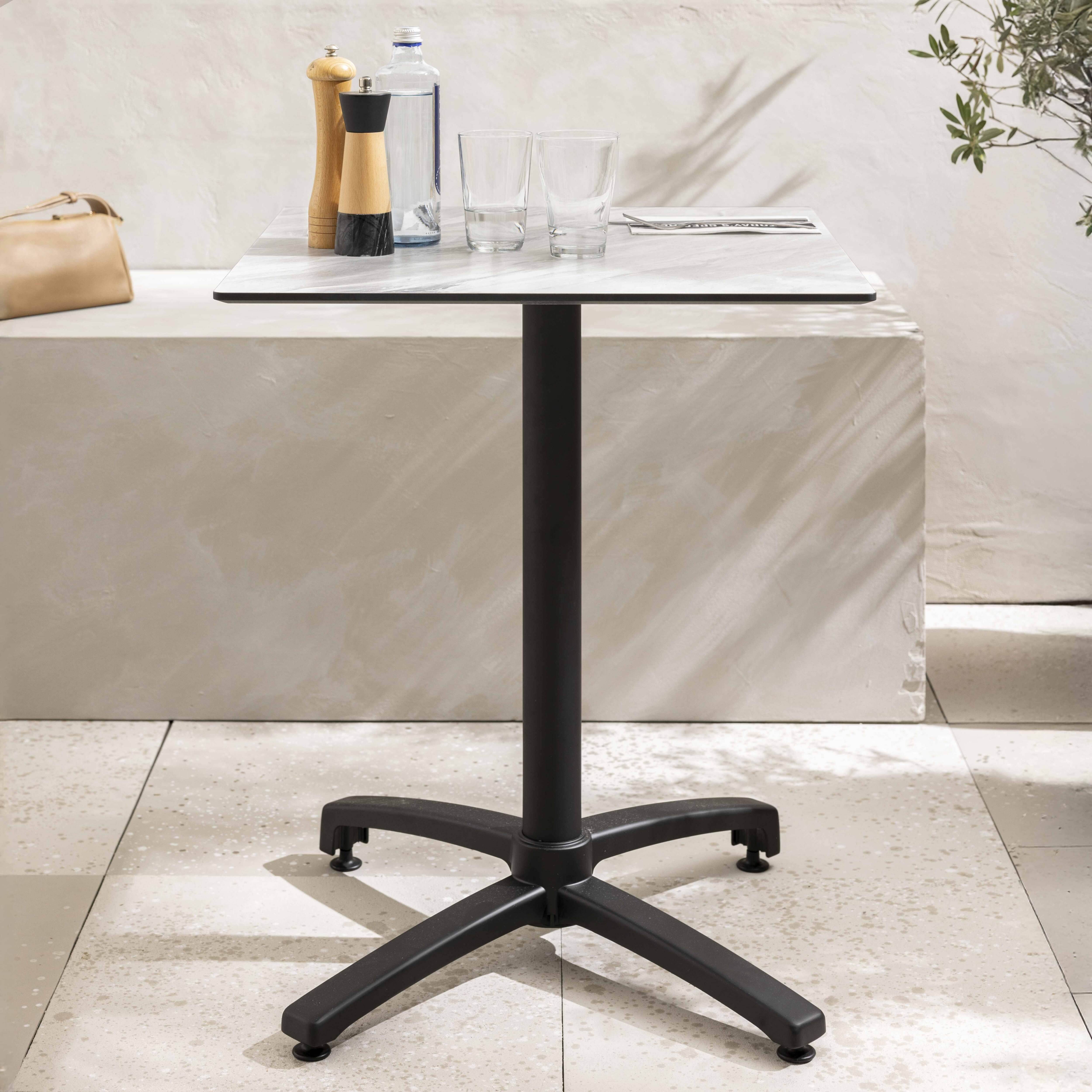 Oviala - Table de terrasse 60 cm inclinable marbre Opéra - Oviala - Image 2