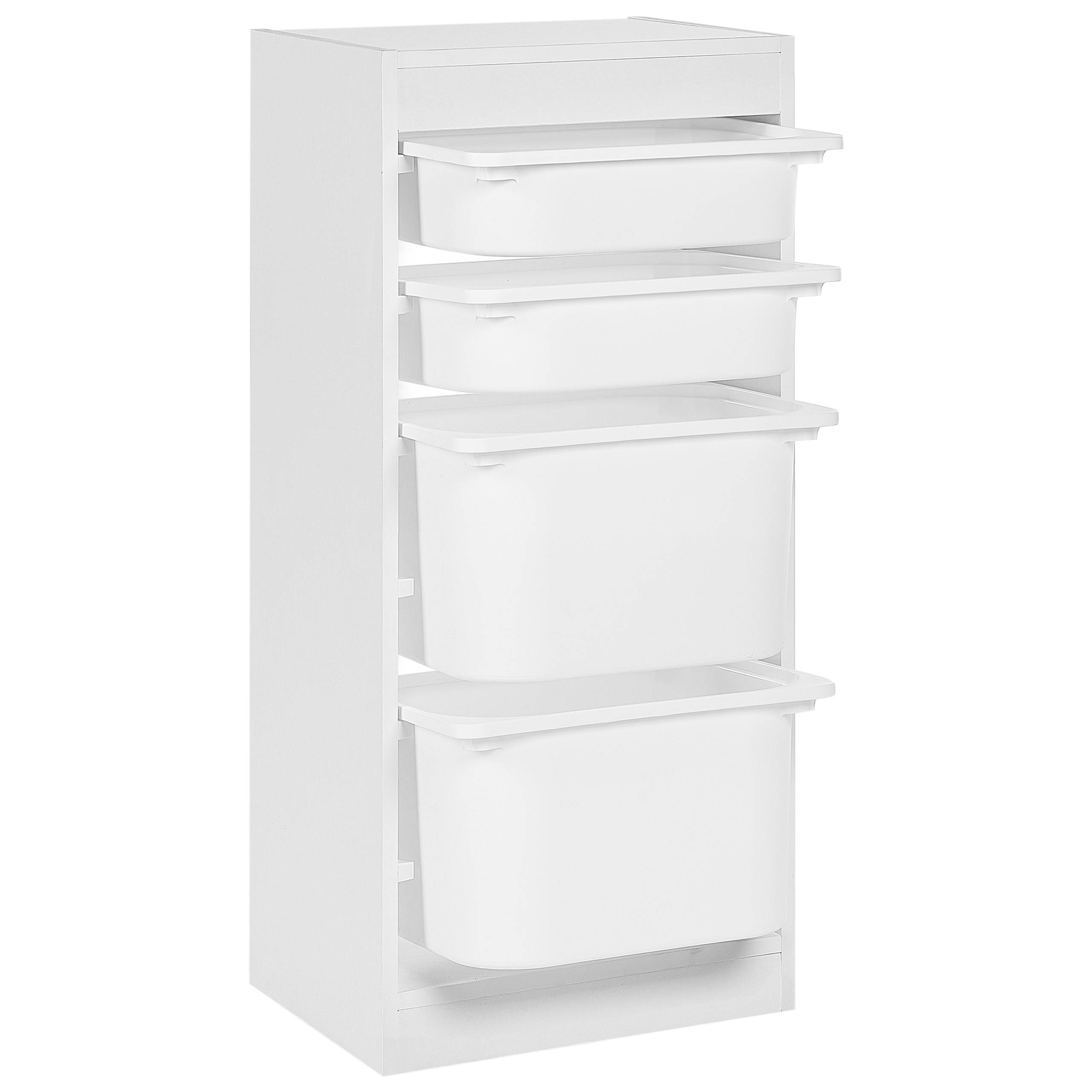 Beliani - Commode Panneau de particules de bois Blanc TOBIN - 42x30x89- Beliani - Image 5