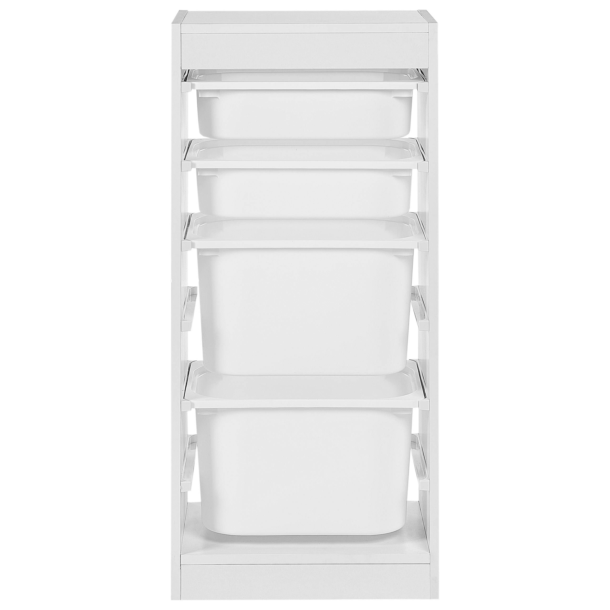 Beliani - Commode Panneau de particules de bois Blanc TOBIN - 42x30x89- Beliani - Image 4