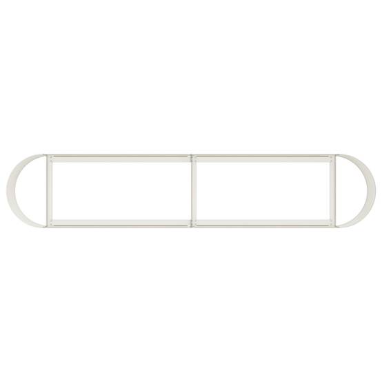 ComfortXL - Carré Potager Rectangulaire Acier Blanc pour Balcons et Patios 200x40cm - ComfortXL Outdoor Living - Image 5